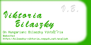 viktoria bilaszky business card